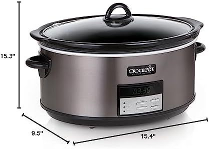 8 Quart Programmable Slow Cooker with Auto Warm - Curated Catalog Z5