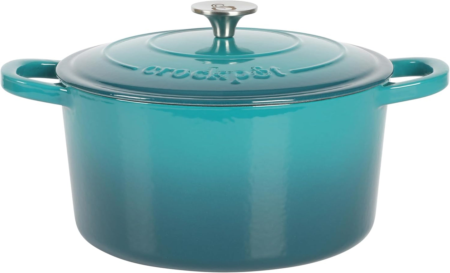 3 Quart Enameled Cast Iron Dutch Oven – Aqua - Curated Catalog Q8