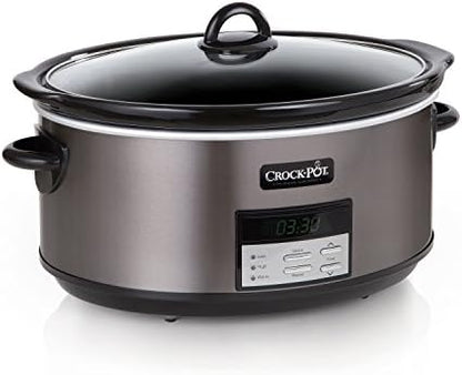 8 Quart Programmable Slow Cooker with Auto Warm - Curated Catalog Z5