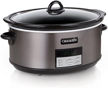 8 Quart Programmable Slow Cooker with Auto Warm - Curated Catalog Z5
