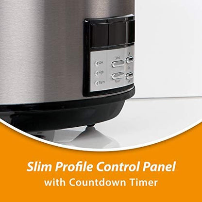 8 Quart Programmable Slow Cooker with Auto Warm - Curated Catalog Z5