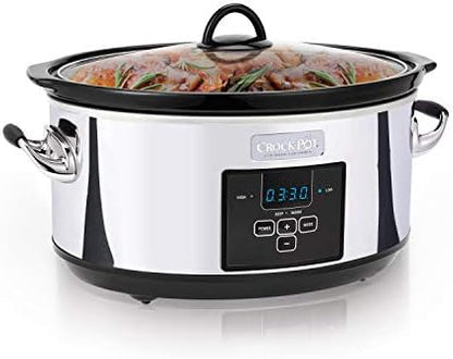 7 Quart Programmable Slow Cooker – Polished Platinum - Curated Catalog B4