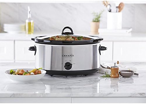 7 Quart Oval Manual Slow Cooker – Stainless Steel - Curated Catalog Y2