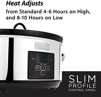 7 Quart Programmable Slow Cooker – Polished Platinum - Curated Catalog B4