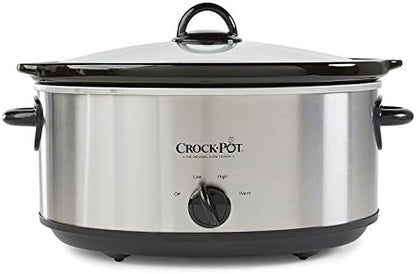7 Quart Oval Manual Slow Cooker – Stainless Steel - Curated Catalog Y2