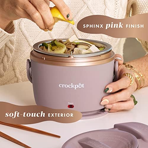 Electric Lunch Box Food Warmer 20oz – Blush Pink - Curated Catalog Y8