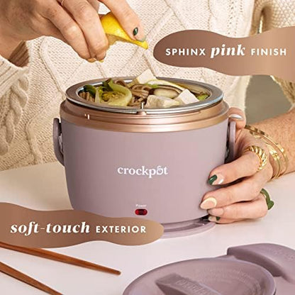 Electric Lunch Box Food Warmer 20oz – Blush Pink - Curated Catalog Y8