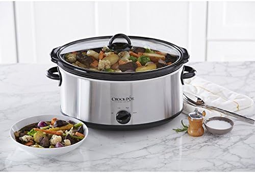 7 Quart Oval Manual Slow Cooker – Stainless Steel - Curated Catalog Y2