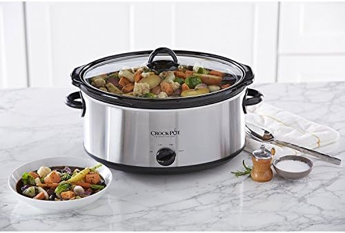7 Quart Oval Manual Slow Cooker – Stainless Steel - Curated Catalog Y2
