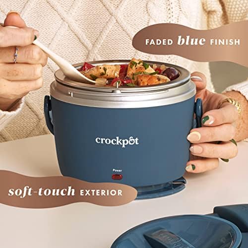 Electric Lunch Box Food Warmer 20oz – Faded Blue - Curated Catalog B2
