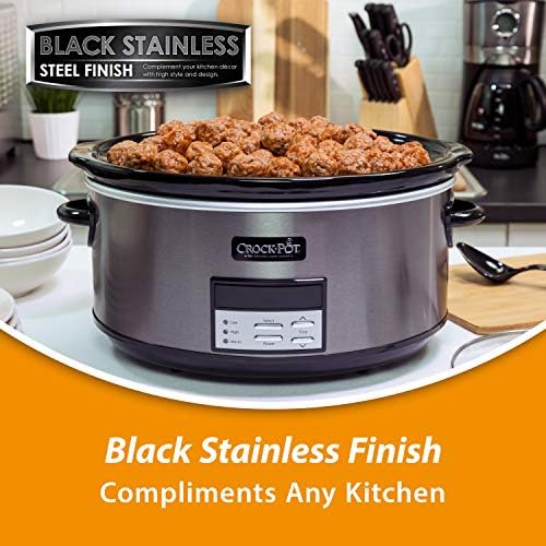 8 Quart Programmable Slow Cooker with Auto Warm - Curated Catalog Z5