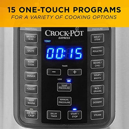 Express Crisp 8 Quart 10-in-1 Pressure Cooker - Curated Catalog J5