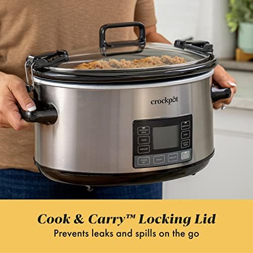 7 Quart Portable Programmable Slow Cooker with Timer - Curated Catalog S7