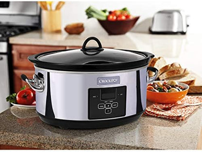 7 Quart Programmable Slow Cooker – Polished Platinum - Curated Catalog B4