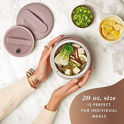Electric Lunch Box Food Warmer 20oz – Blush Pink - Curated Catalog Y8
