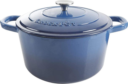 3 Quart Enameled Cast Iron Dutch Oven – Aqua - Curated Catalog I9