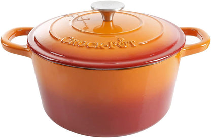3 Quart Enameled Cast Iron Dutch Oven – Aqua - Curated Catalog Q8