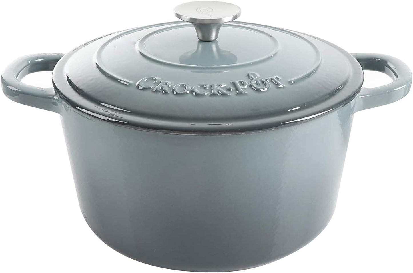 3 Quart Enameled Cast Iron Dutch Oven – Aqua - Curated Catalog Q8