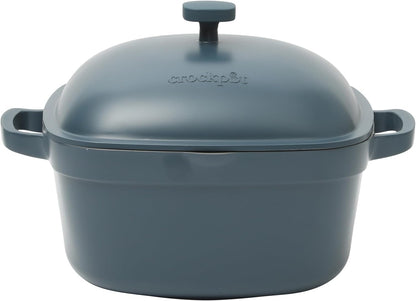 3 Quart Enameled Cast Iron Dutch Oven – Aqua - Curated Catalog Q8